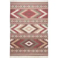 Tom Tailor Wollteppich HOME "Kelim Colors I" Gr. 2, gelb, B:65cm H:5mm L:135cm, Baumwolle, Schurwolle, Teppiche, Wollteppich, reine Wolle, robust und strapazierfähig, mit Fransen, Boho-Style