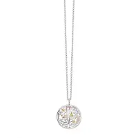 Engelsrufer Kette mit Anhänger "Kette Lebensbaum", rosa (silberfarben, goldfarben, roségoldfarben), Halsketten, Damen, Silber 925 (Sterlingsilber), L: 50, Kette mit Anhänger