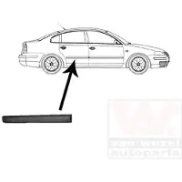 VAN WEZEL Zier-/Schutzleiste, Tür 5836426 hinten rechts für VW