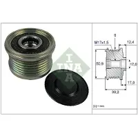 INA Generatorfreilauf 535024710 für MAZDA MITSUBISHI