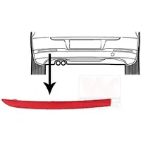 VAN WEZEL Rückstrahler 5745939 Links Stoßfänger für VW TIGUAN (5N)