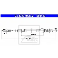 Ate Seilzug, Feststellbremse 24372701332 für SEAT