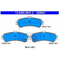 Ate Bremsbelagsatz, Scheibenbremse 13046058412 für NISSAN