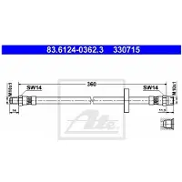 Ate Bremsschlauch 83612403623 für VAG