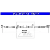 Ate Seilzug, Feststellbremse 24372721172 für MITSUBISHI