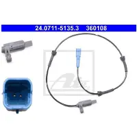 Ate Sensor, Raddrehzahl 24071151353 für PEUGEOT