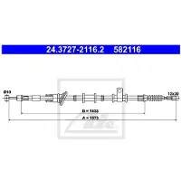 Ate Seilzug, Feststellbremse 24372721162 für MITSUBISHI