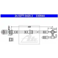Ate Bremsschlauch 24527704203 für VAUXHALL