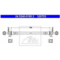 Ate Bremsschlauch 24524001953 für VAUXHALL