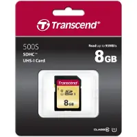 Transcend 8GB, UHS-I, SD, 8 GB, SDHC, Klasse 10, MLC, 95 MB/s, 20 MB/s