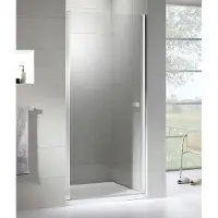 Sanotechnik Dusch-Schwingtür "Sanoflex Brava Black", grau (schwarz), H:195cm, Duschtüren, Dusch-Schwingtür