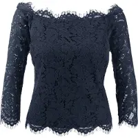 HEINE Spitzen-Bluse in nachtblau | Gr.: 44
