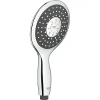 GROHE Vitalio Rain 130, Duschkopf wassersparend, ca 9l pro Min (Handbrause mit 4