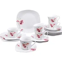 Creatable Kaffeeservice "Amelie Aiko, Kaffee-Service 18-tlg", weiß, 18 Stk., Porzellan, Geschirr-Sets, Kaffeeservice, Blumendekor
