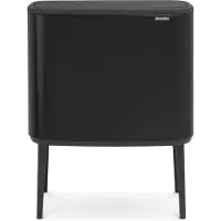 Brabantia 315824, 36 l, Rechteckig, Kunststoff, Schwarz, Kunststoff, 540 mm