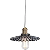 Globen Lighting Pendelleuchte COBBLER, rauchgrau, Ø 25 cm