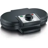 Severin WA 2106, 2 Waffel(n), Kreis, Abbildung, Schwarz, 1200 W