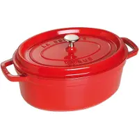 Staub Cocotte, 4,2 l, Rot, Eisenguss, 4 cm, 290 mm, 155 mm