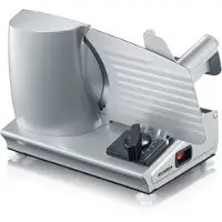 Severin AS 3915 Universal-Schneidemaschine (180 W, mit Schinkenmesser, Edelstahlklingen) - Silber