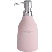 Wenko The Collection Seifenspender, Für die portionierte Abgabe von Flüssigseife, Spülmittel oder Lotion, Farbe: rose, Füllmenge: 330 ml
