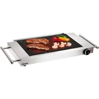 Bartscher GP1200 Grillplatte 104905 , Maße: 365 x 640 x 63 mm, glatt