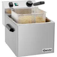 Bartscher Nudelkocher, 7 Liter, Tischgerät, Inkl. Korb, aus Edelstahl, für dauerhaften gewerblichen Einsatz geeignet, Maße: B 240 x T 300 x H 200 mm