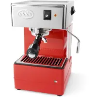 QuickMill STRETTA, Espressomaschine, 1,8 l, Gemahlener Kaffee, 1080 W, Rot, Silber