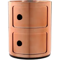 Kartell Container Componibili gold, Designer Anna Castelli Ferrieri, 40 cm