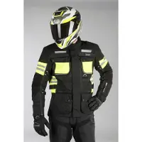 IXS X-Tour LT Montevideo-ST Motorrad Textiljacke, schwarz/gelb, M