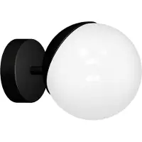 Eko-Light Wandleuchte Sfera 1-flammig Glas/schwarz