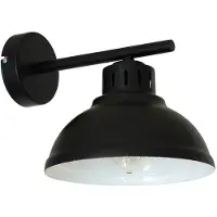 Luminex Wandleuchte Sven, schwarz, Metall, 1-flammig