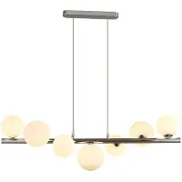 Azzardo Leuchte Sybilla 7 Weiß 7-flammig G9 Fassung IP44 82x27x120 cm ohne Leuchtmittel nicht dimmbar
