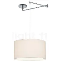 HELESTRA Hängelampe Certo, dimmbar, weiß / opal, für Wohn- / Esszimmer, Textil / Stoff / Seide, Modern, Pendelleuchte