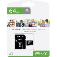 PNY Microsd-karte 64 Gb Klasse 10 Mit Adapter