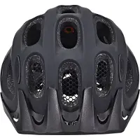 ABUS Stadthelm Youn-I ACE - mit integriertem LED-Rücklicht - Fahrradhelm für den Alltag - für Damen und Herren - Schwarz Matt, Größe L (56-61 cm)