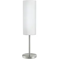 Eglo TROY 3, Nickel, Weiß, Glas, Stahl, Schlafzimmer, Wohnzimmer, IP20, II, E27