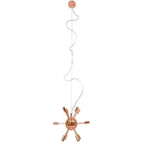 Azzardo Sirius Pendelleuchte, Kupfer, 12-flammig, Durchmesser 90 cm, Höhe 236 cm