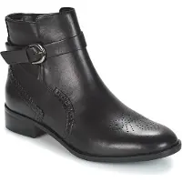 Nikcorp Clarks Women's Netley Olivia Schwarz Leder Stiefel mit Reißverschluss 37