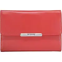 Esquire Damen Geldbörse mit 15 Kartenfächern Leder rot Helena mit RFID Schutz 1323-50-11