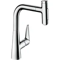 Hansgrohe Spültisch-Einhebelmischer 220 Talis Select M51 mit Ausziehbrause, 2jet, sBox, chrom