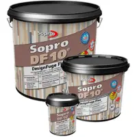 Sopro DF 10 DesignFuge Flex Fugenmörtel, zementär, für Keramik und Naturwerkstein, Fugenbreite 1–10 mm - Grau, 5 kg