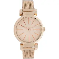 Oozoo Damen Metallarmband Uhr Timepieces rosegold Analog Quarzuhr UOC10129