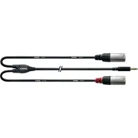 Cordial CFY 3 WMM XLR Adapterkabel 3 m Schwarz