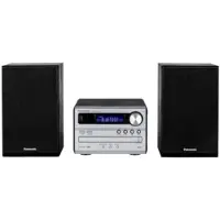 Panasonic SC-PM254EG-S, Heim-Audio-Mikrosystem, Silber, 1-Weg, DAB+, AC, 0,2 W