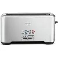 Sage the 'Bit More' 4 Scheiben Toaster, 4 Scheibe(n), Silber, Edelstahl, Tasten, 400 mm, 180 mm