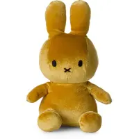 Bon Ton Toys Miffy Samt-Plüschfigur (23cm) Kuscheltier Stofftier Hase Plüschtier ocker