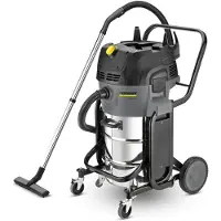Karcher NT 55/2 Tact2 Me, Trocken&Nass, Schwarz, Grau, Edelstahl, Papier, Drehregler, 55 l, 74 l/s