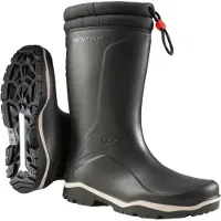 Dunlop Blizzard Schneestiefel, Gefütterte Winterstiefel, Schwarz, Größe 40