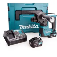 Makita SDS-Plus-Bohrhammer 12 V CXT 14 mm - - 2 Akkus 4Ah - Ladegerät, MAKPAC - HR140DSMJ