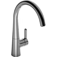 Hansa Spültisch-Einhebelmischer HANSADESIGNO Style ND, He stl, schwenkb., Ausl. 219mm, chr